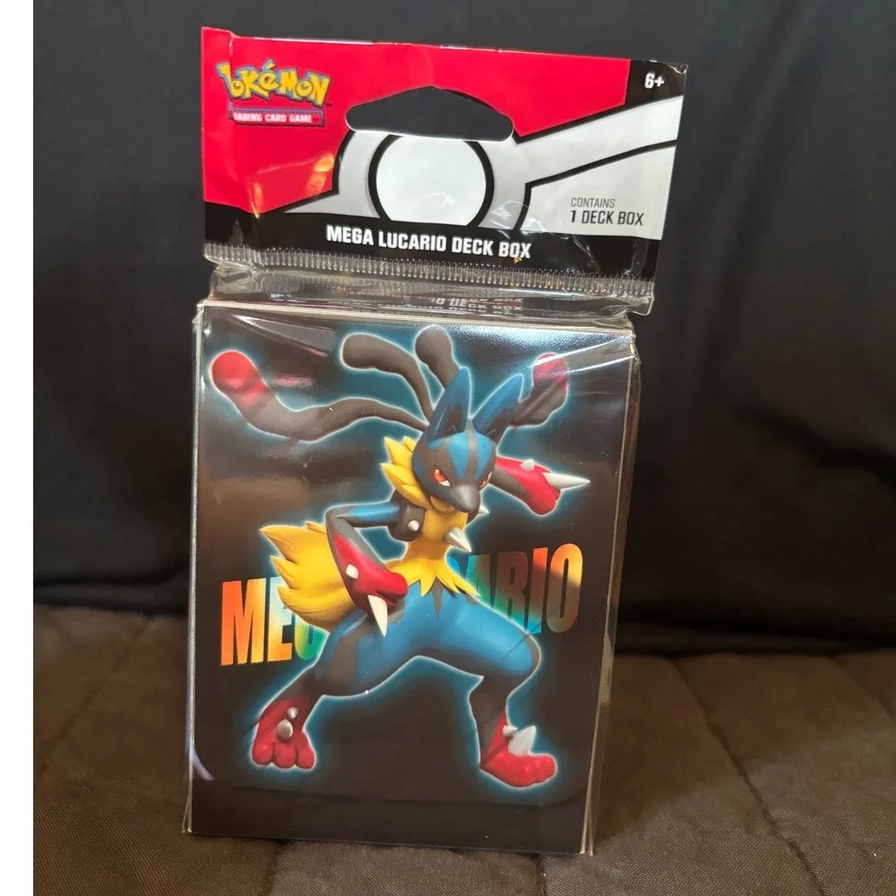 Pokemon TCG Mega Lucario Deck Box Hawlucha Landorus 291-76018 New Sealed